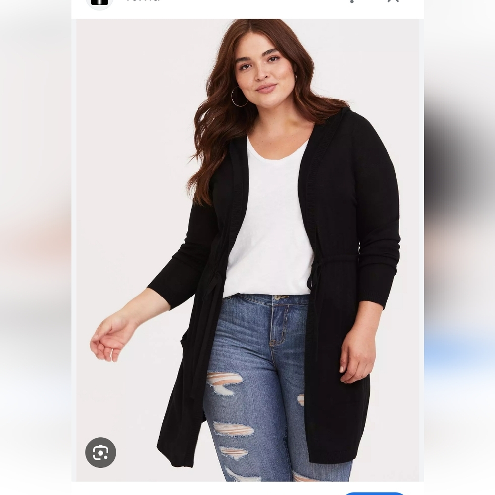 Charter Club Black Cardigan Size 3X